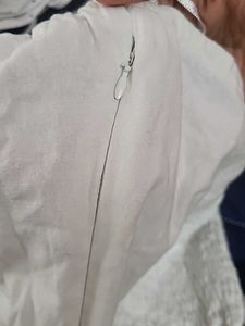 White Cotton Tube Dress