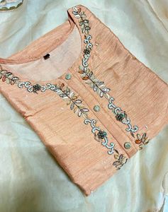 Embroidered Kurta Set with Dupatta