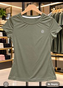 Olive Green Fitted T-Shirt