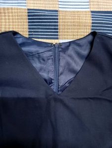Navy Blue Midi Dress