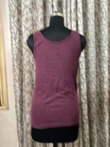 Deep Plum Sleeveless Tank Top
