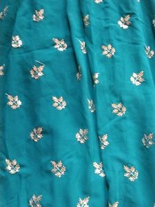 Embellished Teal Kurta and lehnga