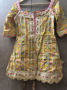 Vibrant Yellow sharara Set
