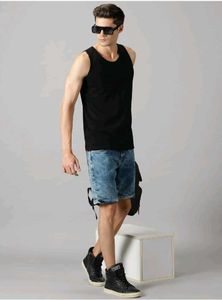 💫New Men's Black XXL  gym Tank Top