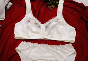 Elegant Lace Bra With Beautiful Brief