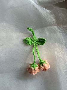 Crocheted bag charm/ keychain