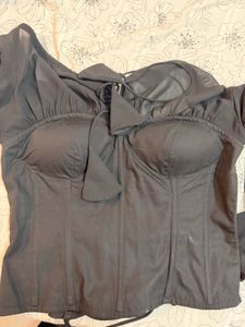 GDB Elegant Black Corset Top