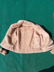 Chic Faux-Leather Shearling Aviator Jacket