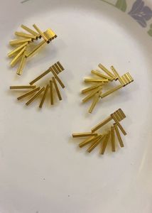 Unique Geometric Bar Earrings