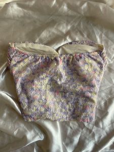 Floral Lace Tube Top