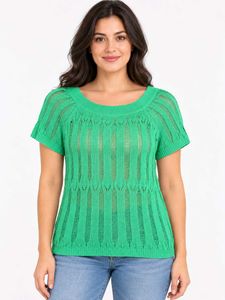 Chic Green Knit Top