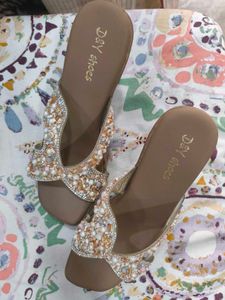 Embellished Heeled Sandals