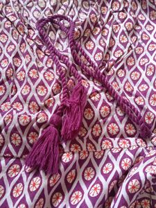 Purple Print Wrap Dress