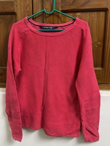 Pink Crew Neck Sweater