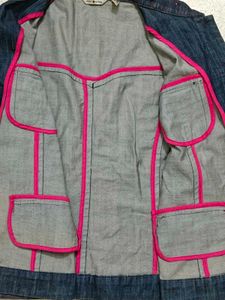 Punt Roma 2000s Rhinestone Women Denim Jacket