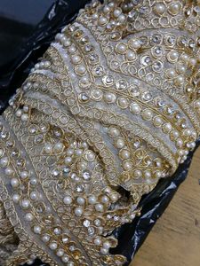Embellished pearl lace 9 meter