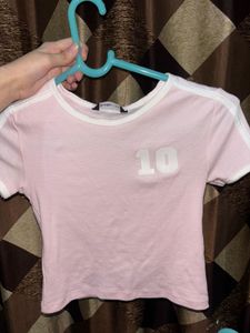 Cute Pink Zudio Top &amp; Green Souled Store Crop Tops