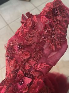 Stunning Red Embellished Evening Gown