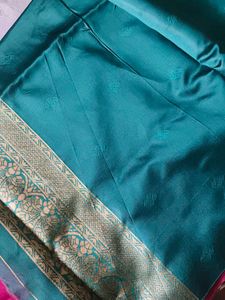 New Vibrant pink and Green pattu saree💚💓