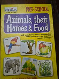 Preschool Animals, Homes & Food Matching Game