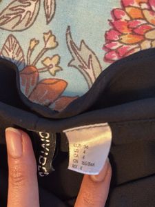 Black Ruffle Long Sleeve Top