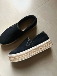 H&M Black Platform Espadrilles | Size 39