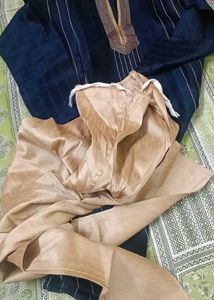 Elegant Navy Blue Kurta Set