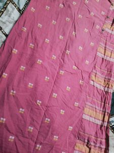 Pink Printed Kurta