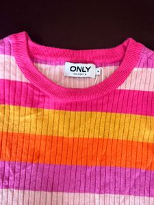 Colorful Striped Knit Top