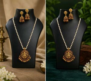 Stunning Traditional Indian Necklace & Earring Set