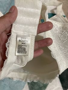 40C GINA BENOTTI Comfortable White Lace Bra