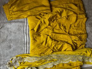 Elegant Mustard Kurta Set with Dupatta