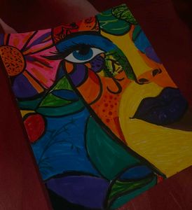 Abstract Portrait art