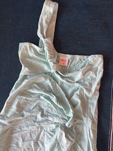Mint Green One-Shoulder Dress