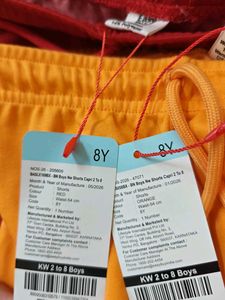 New Boys' Shorts Set - Orange &amp; Red