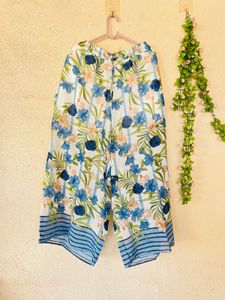 Bohemian Floral Print Palazzo Pants