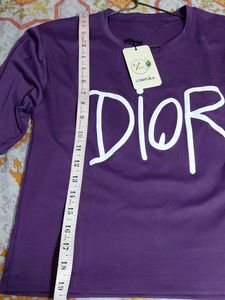 Purple Teddy Bear Graphic T-Shirt