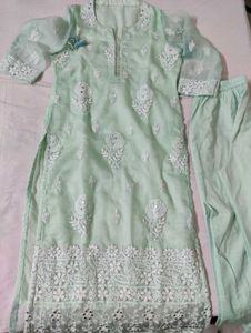 Mint Green Chikankari Suit Set