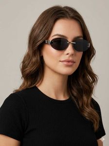 Celine Oval Rimless Sunglasses