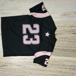Black Jersey Style T-Shirt