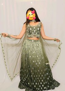 Stunning Ombre Sequined Lehenga Choli