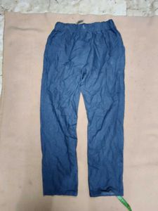 Blue Cotton Pants