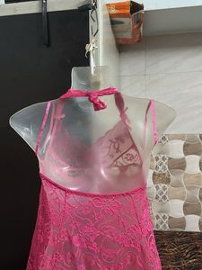 pink lace bodydoll nightwear