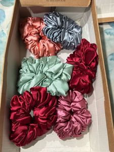 SAVANA Satin Scrunchie Set - 2 Pieces