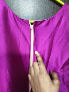 Elegant Pink Anarkali Dress used once  sleeve