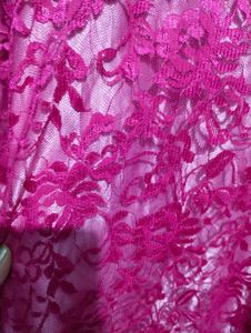 Vibrant Pink Lace Dress