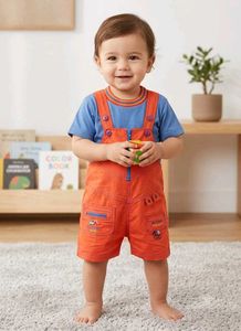 Denim Dungaree Clothing Set