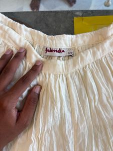 Boho Tiered Cream Skirt