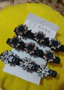 Combo Of 4 Korean Hairclips