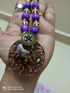 Silver Oxidised Traditional Pendent Necklace